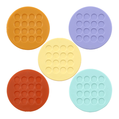 PORTA-COPOS CONJUNTO COM 5 PEÇAS RUBBER
