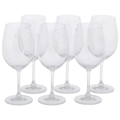 TAÇA VINHO 450 ML COM 6 CRISTALIUM TITAN