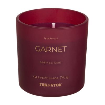VELA PERFUMADA POTE BERRY E CHERRY MINERALS